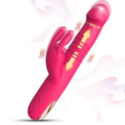 Vibrador Conejo de Empuje Rotativo 