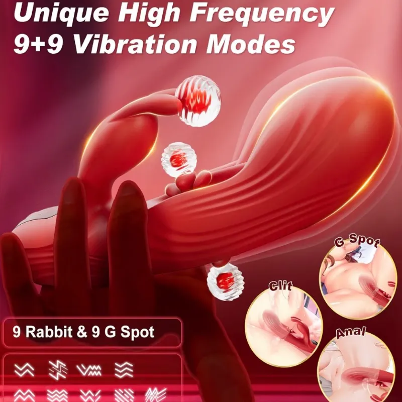 Vibrador Conejo de Pto G 3 en 1