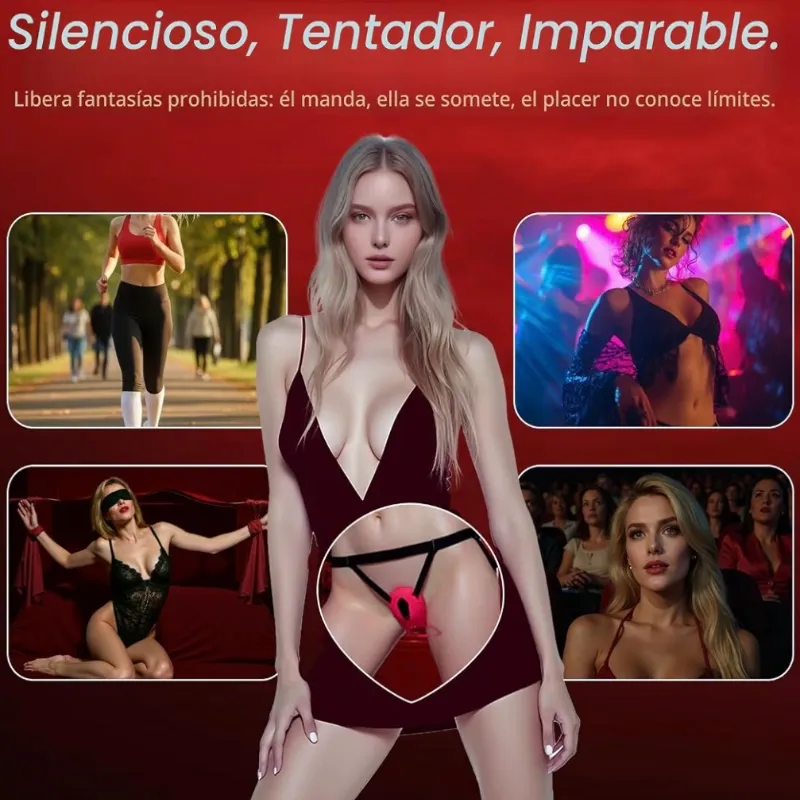 Vibrador de Bragas con Agujero para Penetración