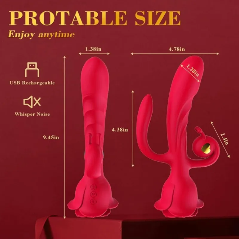 Vibrador de Caracoles y Rosa