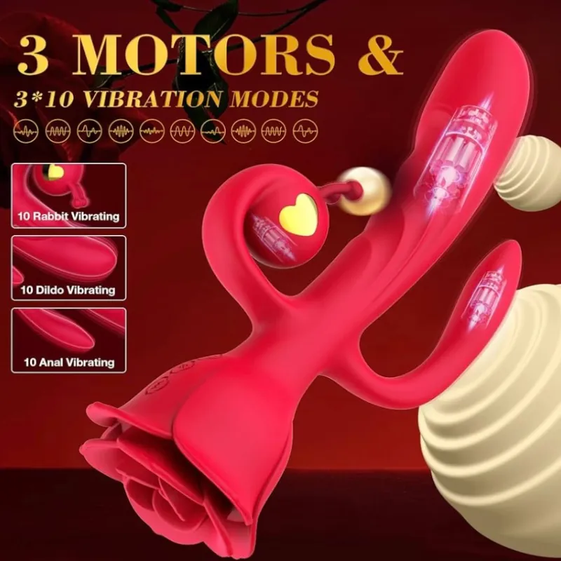 Vibrador de Caracoles y Rosa