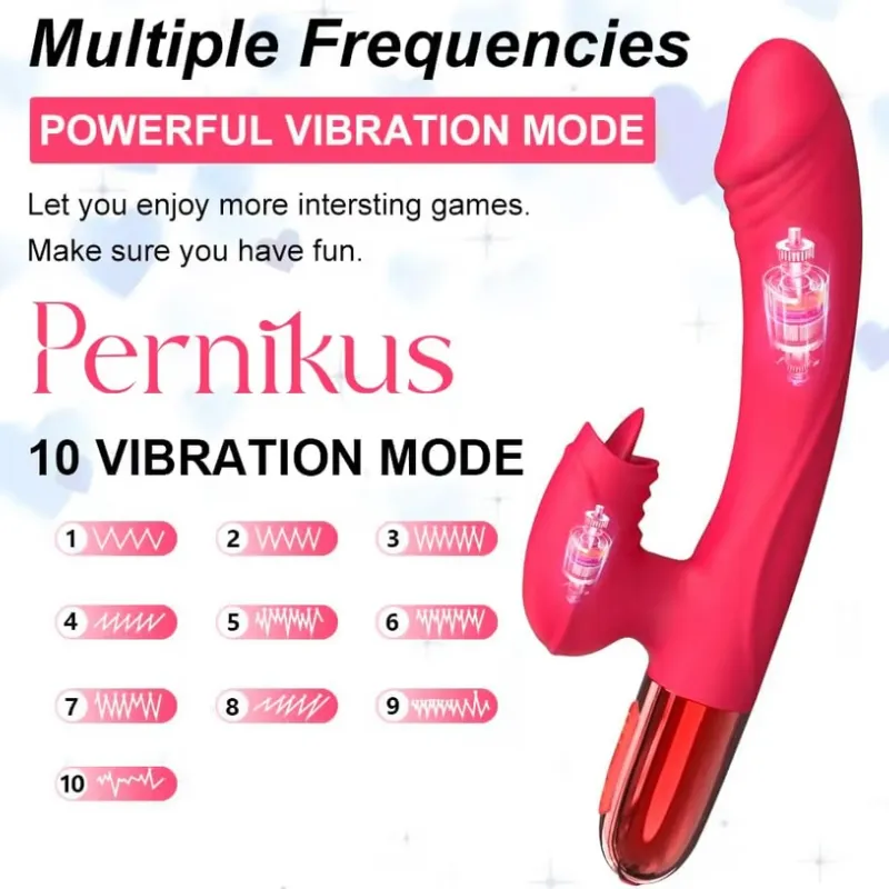 Vibrador de Conejito con Lengua