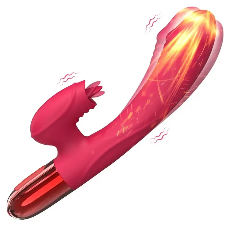 Vibrador de Conejito con Lengua