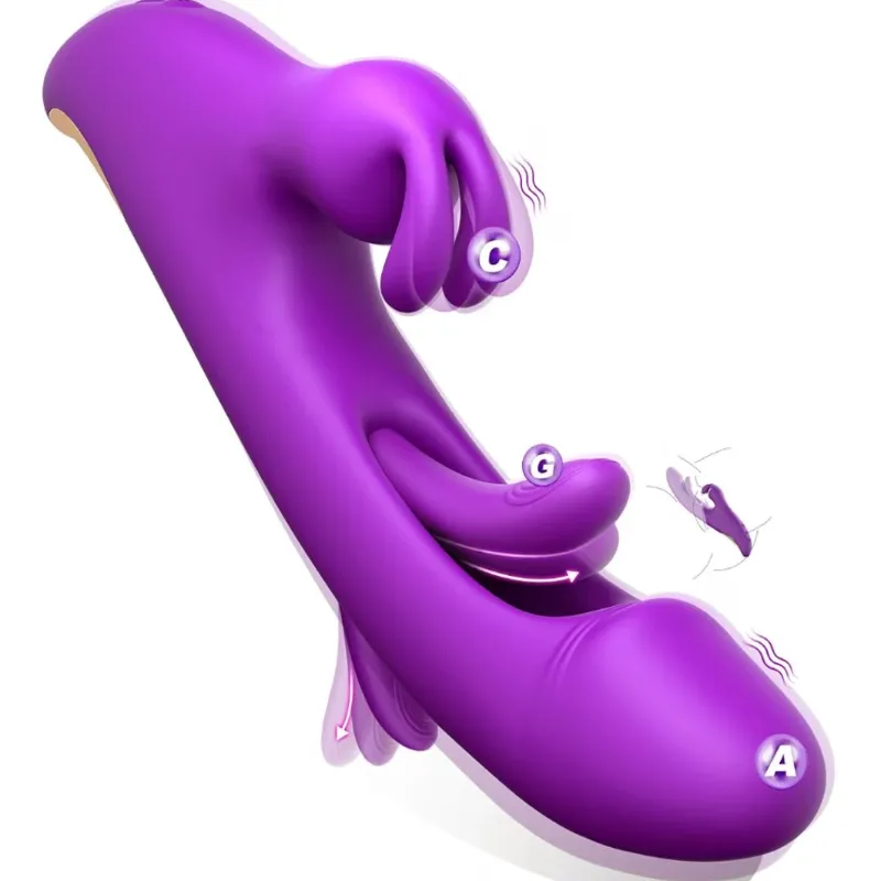 Vibrador de Conejo con Aleteo