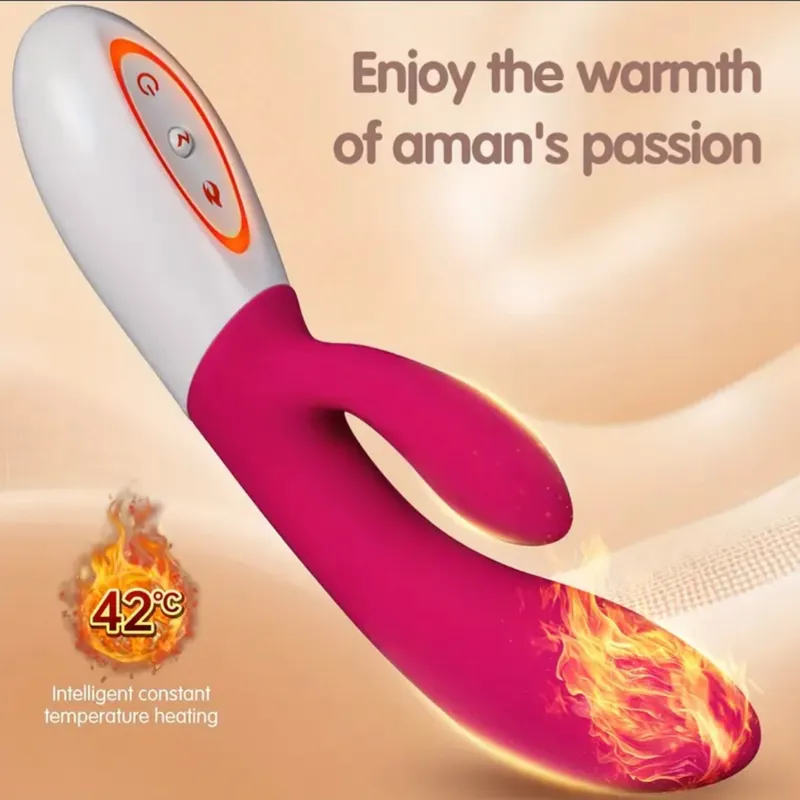 Vibrador de Conejo con Calefacción