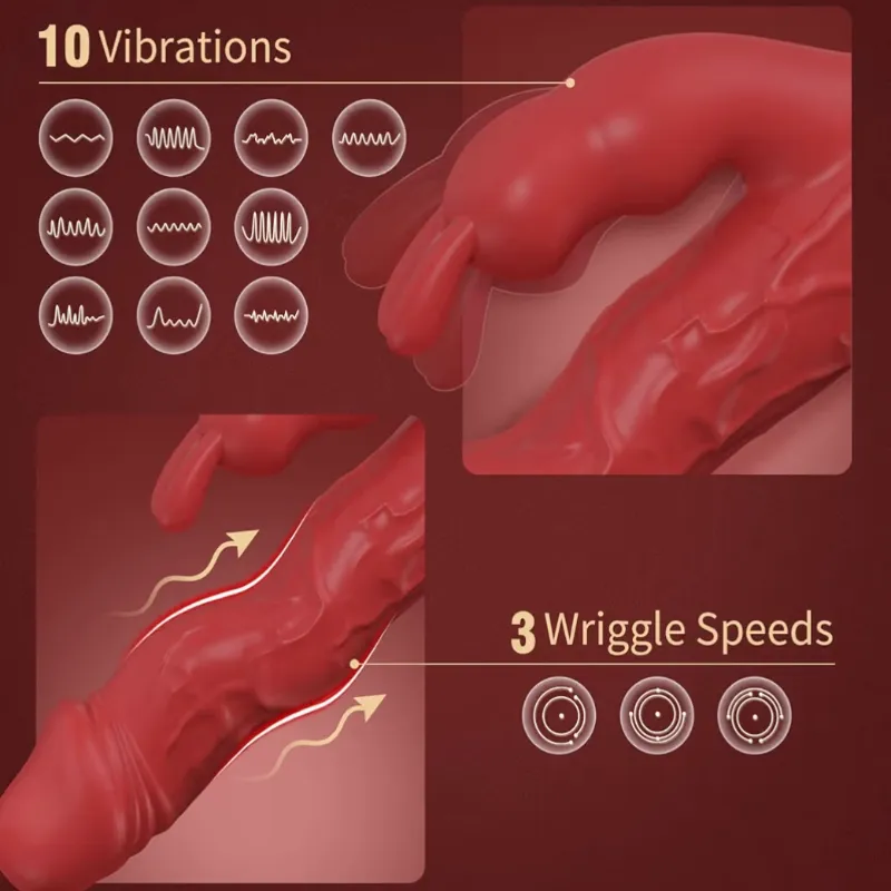 Vibrador de Conejo que se Retuerce
