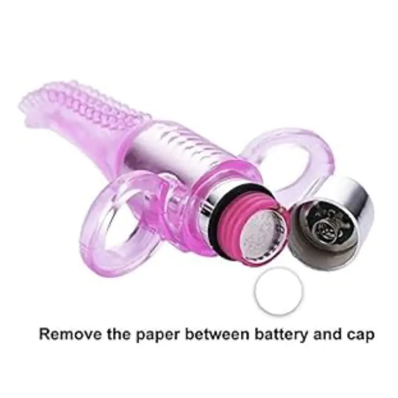 Vibrador de Lengua con Anillos en Dedos