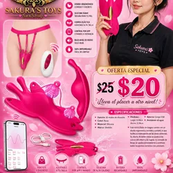 Vibrador de Mariposa por App y Mando