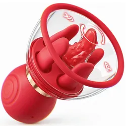Vibrador de Rosa con Ventosa de Succión