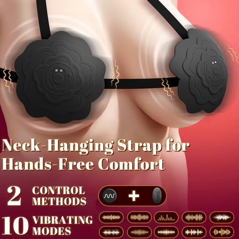 Vibrador de Senos Rosa Negra