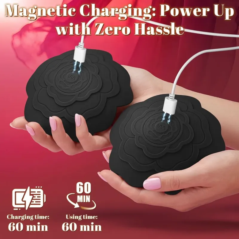 Vibrador de Senos Rosa Negra
