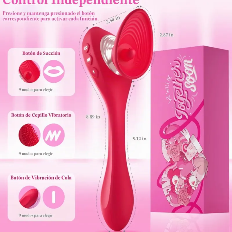 Vibrador de Succión 3 en 1