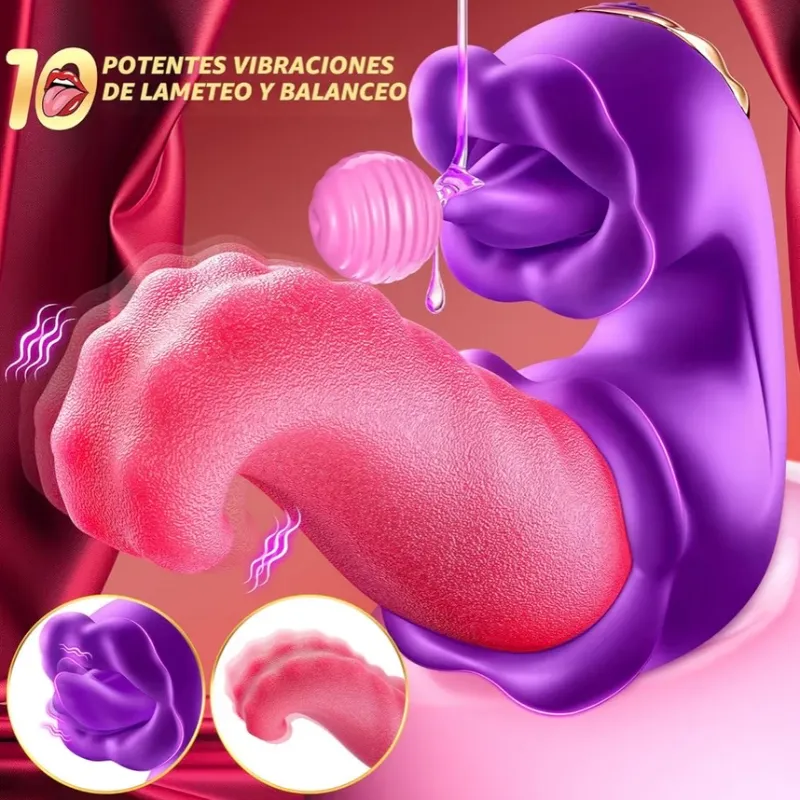 Vibrador Doble Lengua