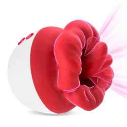 Vibrador Succionador de Rosa con Lengua