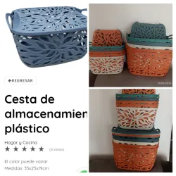cesta organizadora ,35 x 25 cm