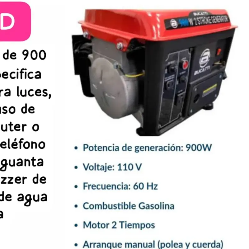PLANTA ELECTRICA 350 USD