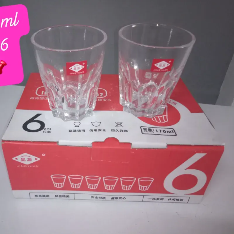 Juego de 6 vasos 170 ml