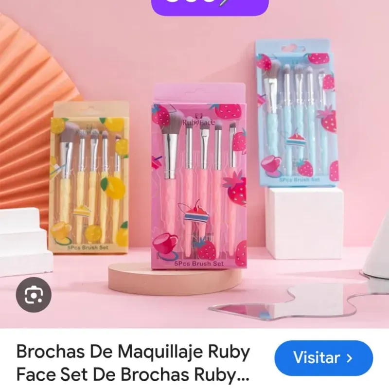Juego de brochas para maquillaje 