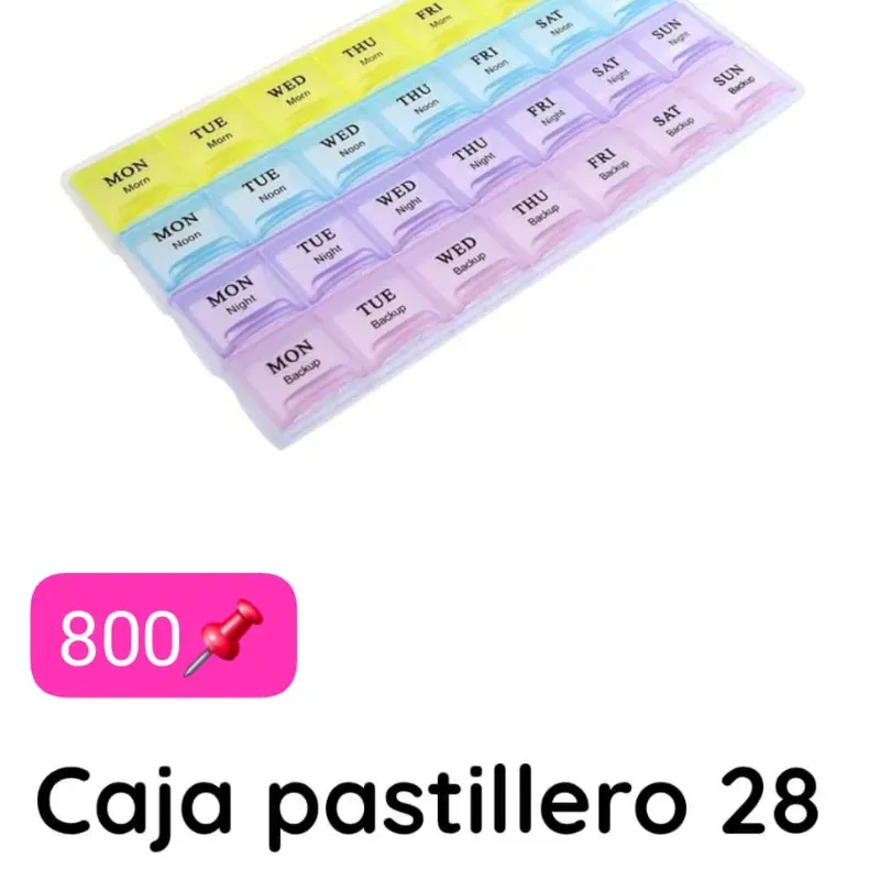 Pastillero de 28 casillas 
