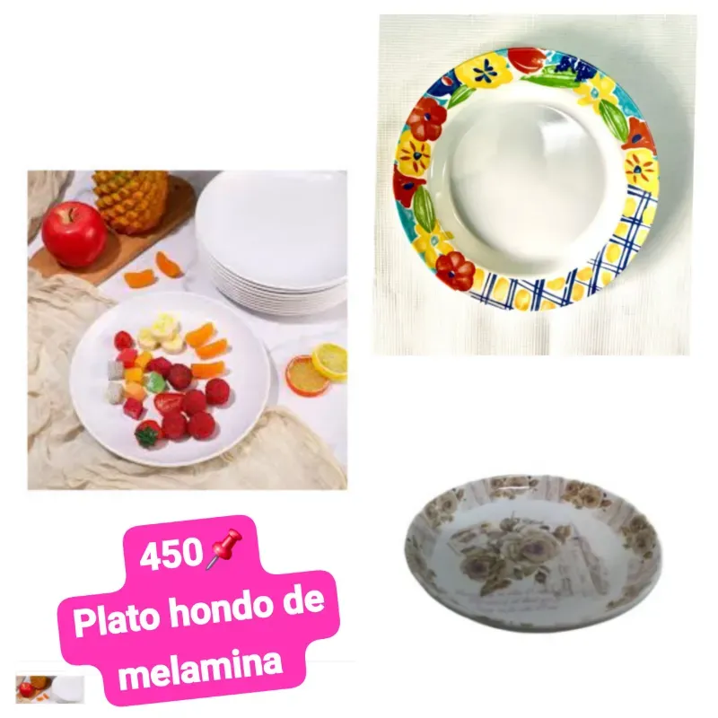 Platos semi hondo 