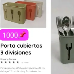 Porta cubiertos de 3 divisiones
