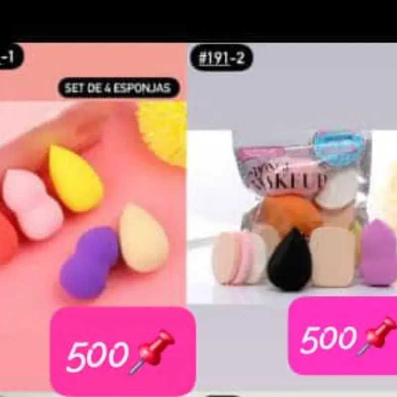 Set de 5 esponjas 
