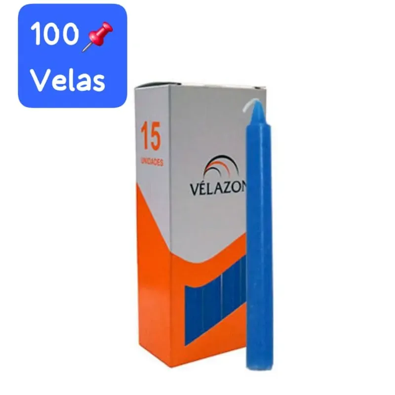 Velas azúl 