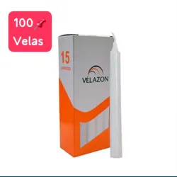 Velas blancas ,la caja 📦 trae 15
