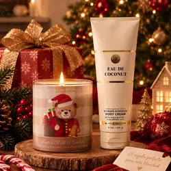 Christmas Gift Set Crema y Vela