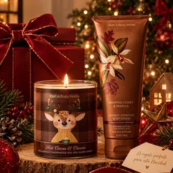Christmas Gift Set Crema y Vela
