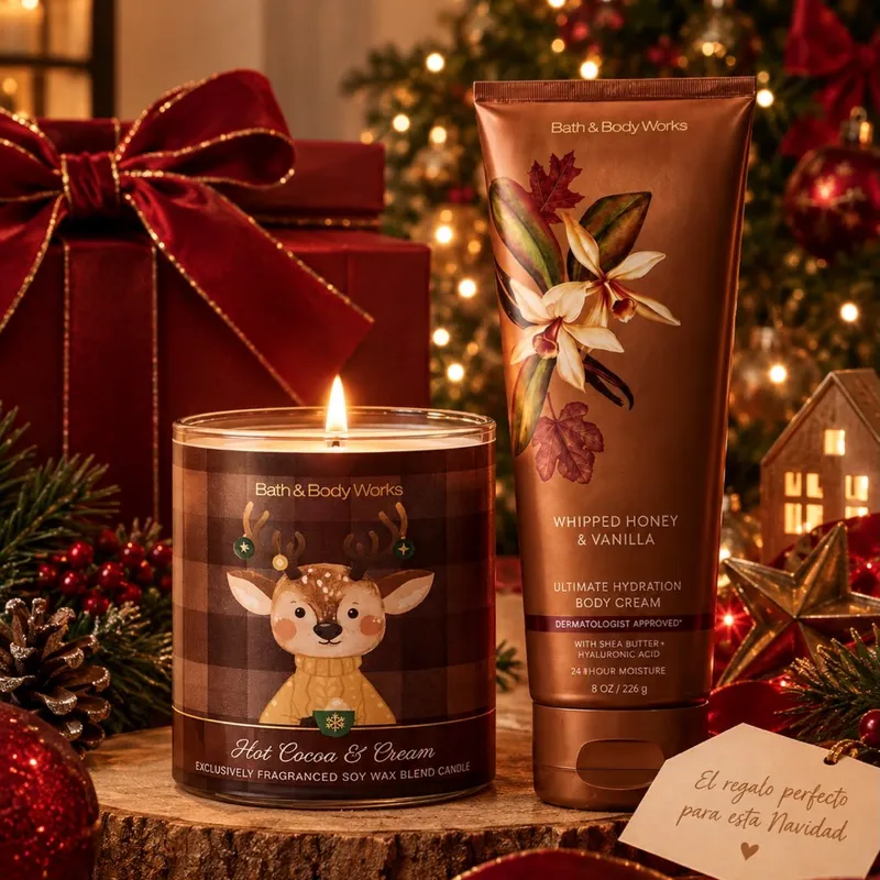 Christmas Gift Set Crema y Vela