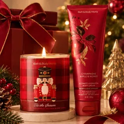 Christmas Gift Set Crema y Vela