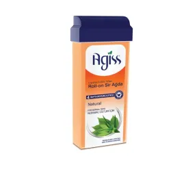 CERA DEPILATORIA Agiss Liposoluble Wax Roll-on Sir Ağda Natural, diseñada para pieles normales. 
