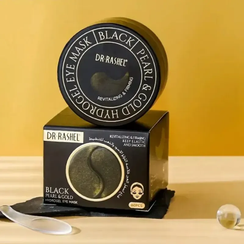 MASCARILLA DE OJOS DE HIDROGEL con Perla Negra y Oro de Dr. Rashel