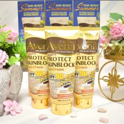 CREMA SOLAR  "Fruit of the Wokali Avena Natural Exclusive Protect Sunblock Sun Cream SPF90". 