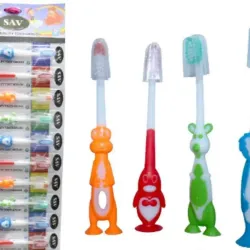 Cepillo dental infantil con personajes divertidos