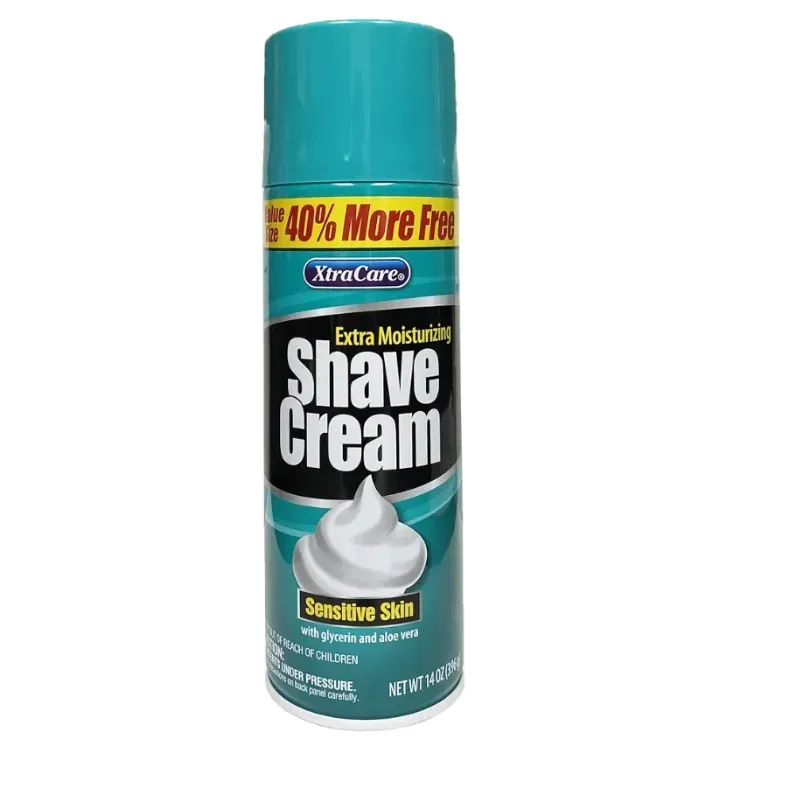 Crema de afeitar XtraCare Extra Moisturizing Shave Cream para piel sensible. 