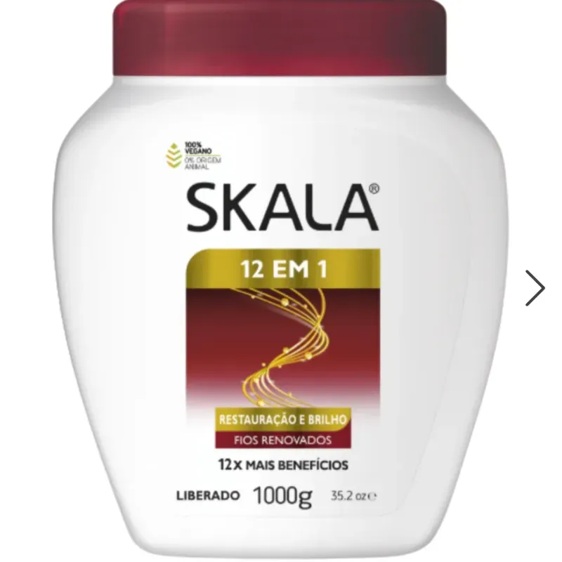 Crema de tratamiento capilar Skala 12 en 1 Restauración y Brillo.