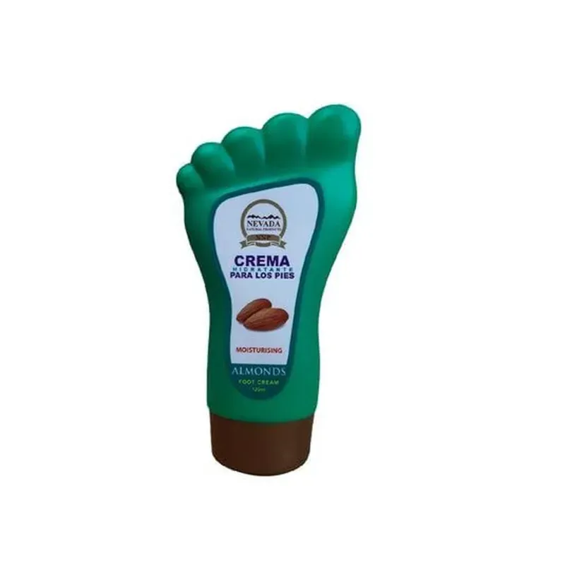 Crema hidratante para pies con almendras de Nevada Natural Products.