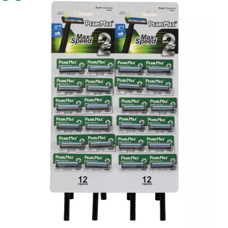 Cuchillas de afeitar desechables de la marca Pearl Max. 