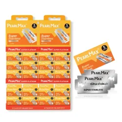 Cuchillas de afeitar PearlMax Super Stainless de 5 hojas.
