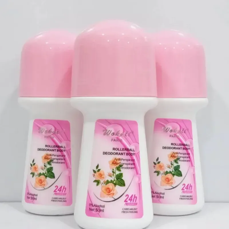 Desodorante antitranspirante en roll-on de la marca Wokali Paris. 