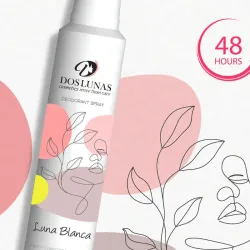 Desodorante en aerosol Dos Lunas Luna Blanca. 