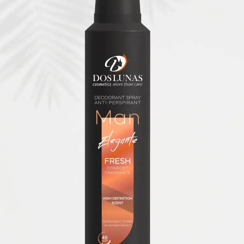Desodorante en spray antitranspirante Dos Lunas "Man Elegante". 