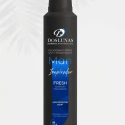 Desodorante en spray de la marca Dos Lunas Cosmetics, de la línea "Man Inspirador". 
