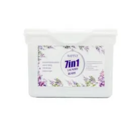 Detergente en cápsulas 7 en 1 marca SAFFLY