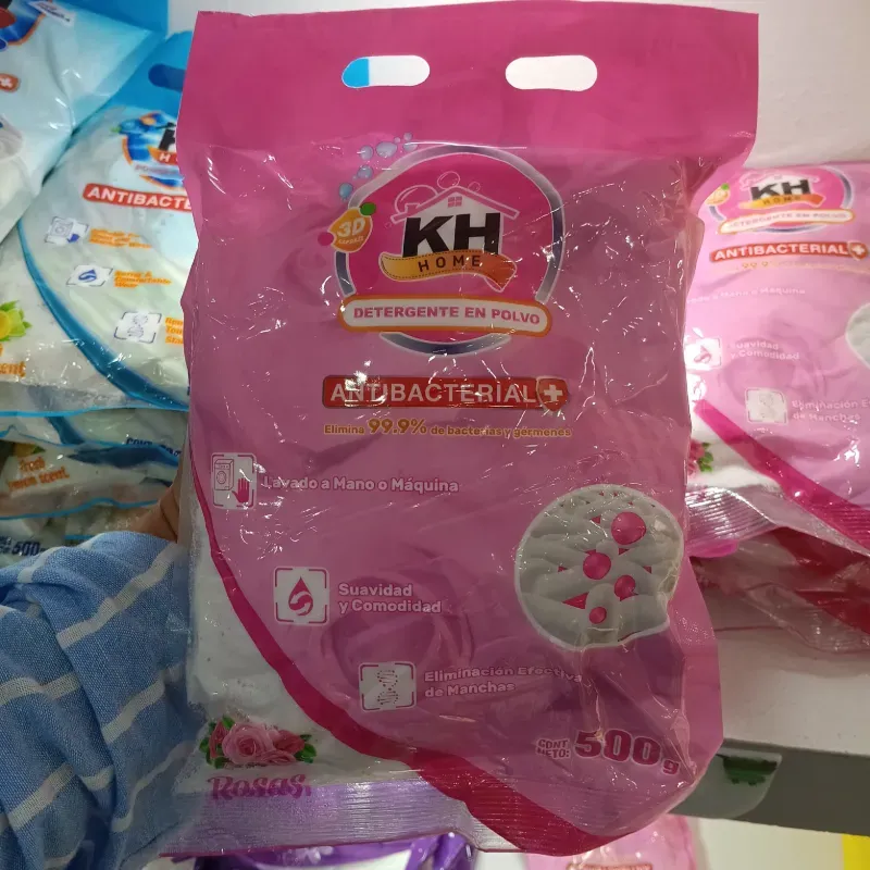 Detergente en polvo de la marca KH Home de 500 gr