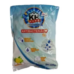 Detergente en polvo KH Home de 500 gramos.