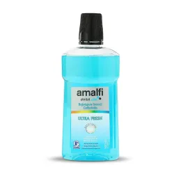 Enjuague bucal de la marca Amalfi, específicamente el modelo Amalfi Dental Care Ultra Fresh. 