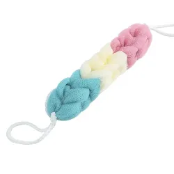 Esponja de baño de malla, también conocida como estropajo, flor de ducha o esponja de ducha.